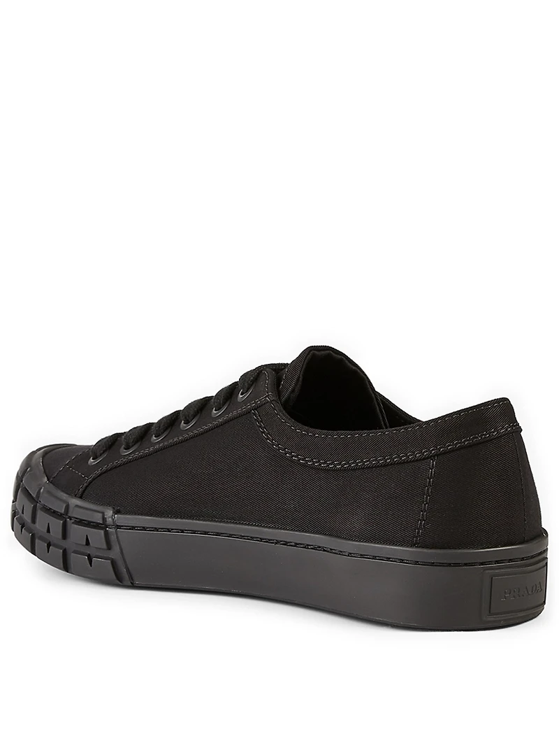 Gabardine Logo Sneakers