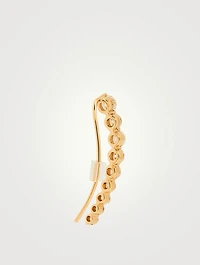 Left 18K Gold Floating Diamond Earring