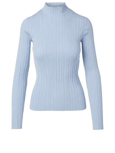 Ribbed Mockneck Top