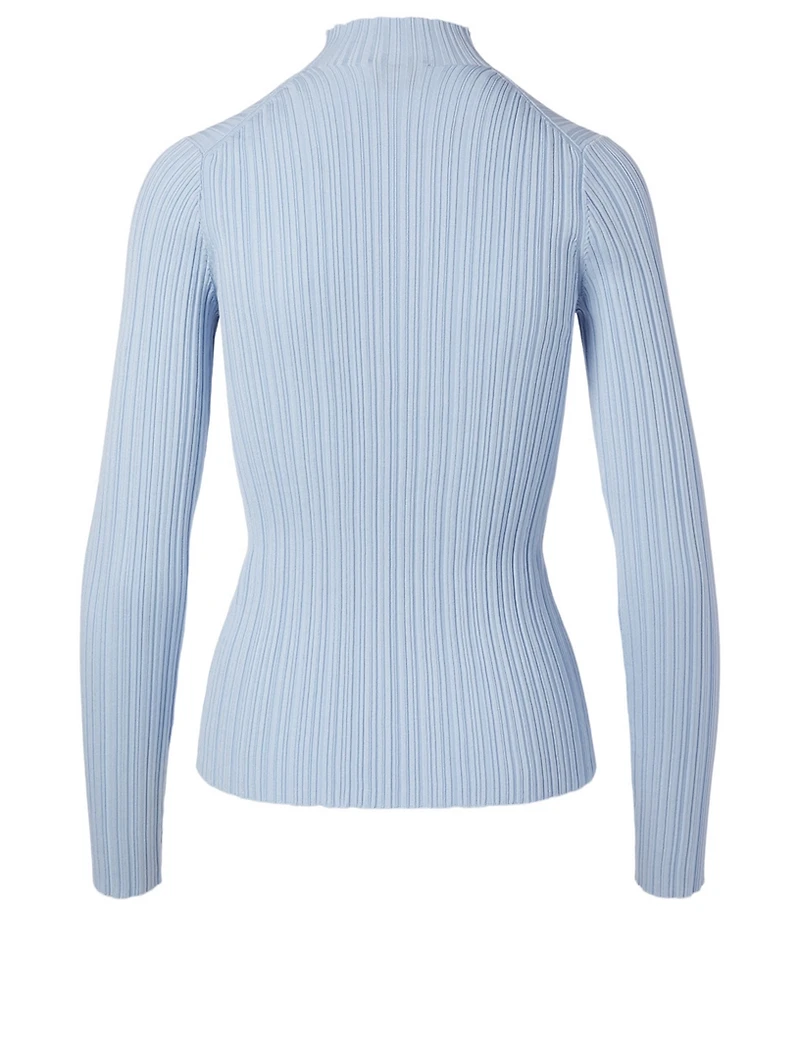 Ribbed Mockneck Top