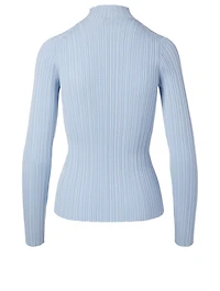 Ribbed Mockneck Top