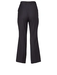 Wool Pants Pinstripe Print