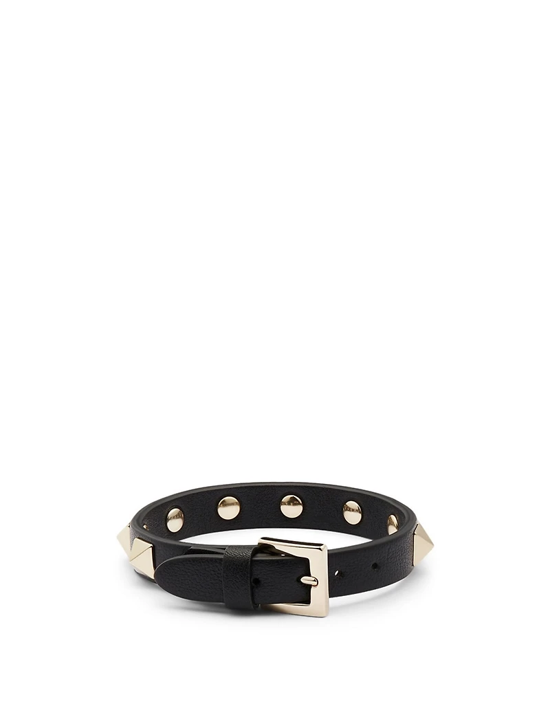 Rockstud Leather Bracelet