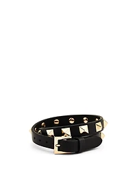 Rockstud Double Leather Bracelet