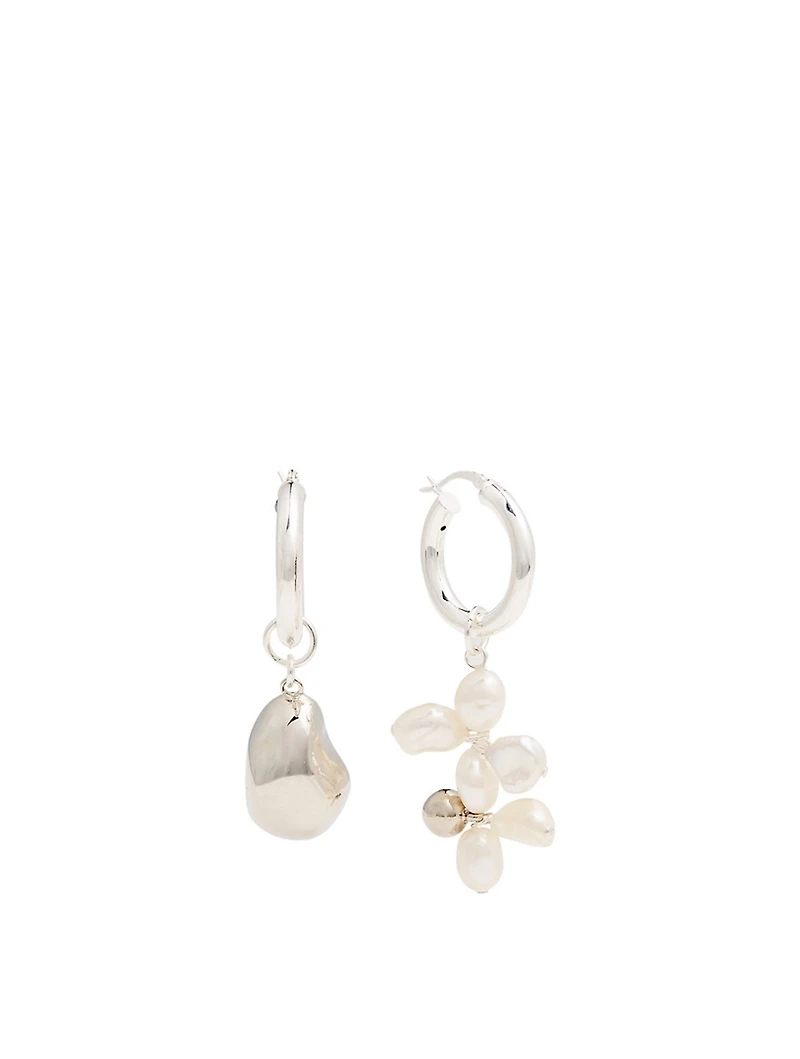 Ice And Fog Earrings With Pearls