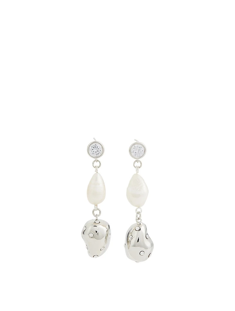 Evolution Drop Earrings With Pearls