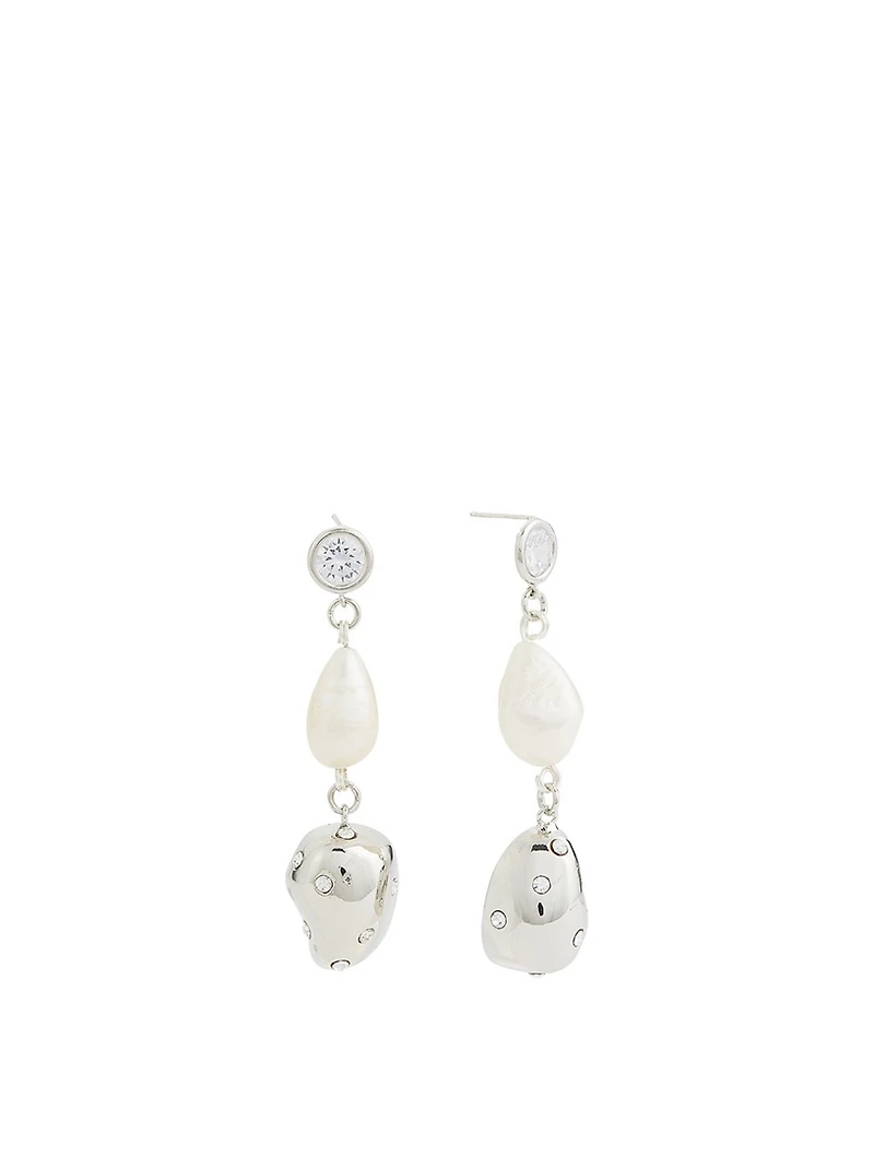Evolution Drop Earrings With Pearls