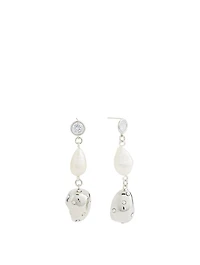 Evolution Drop Earrings With Pearls