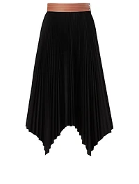 Pleated Midi Skirt
