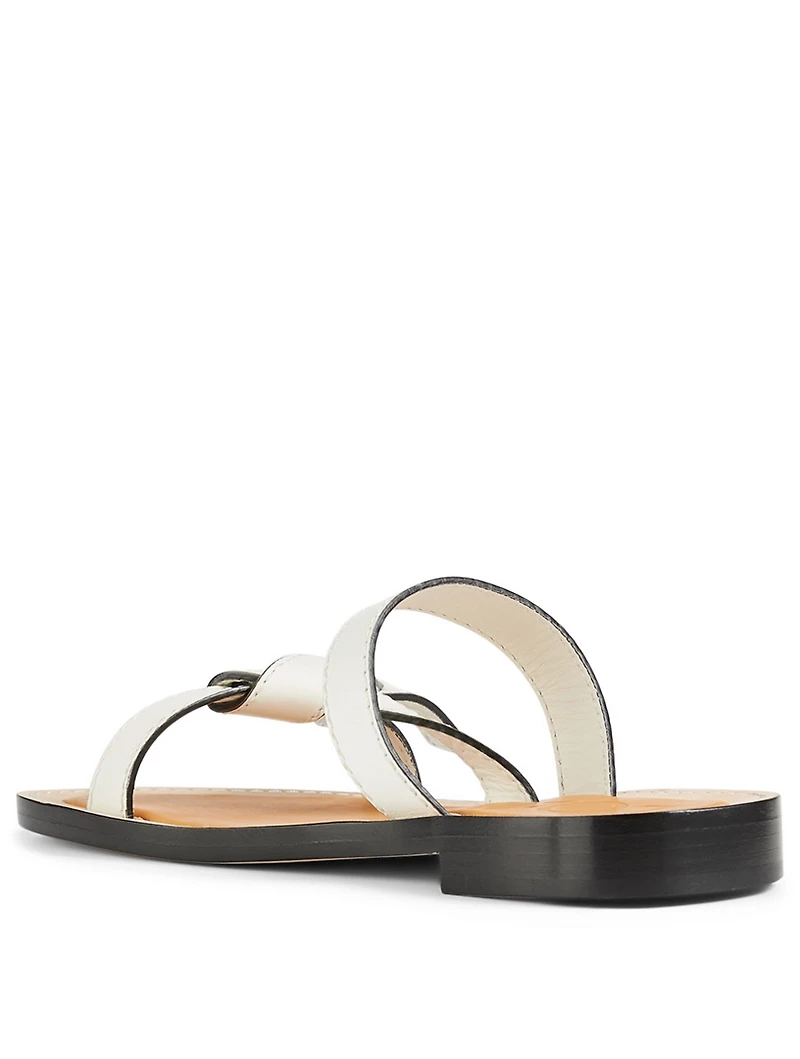 Gate Leather Flat Sandals