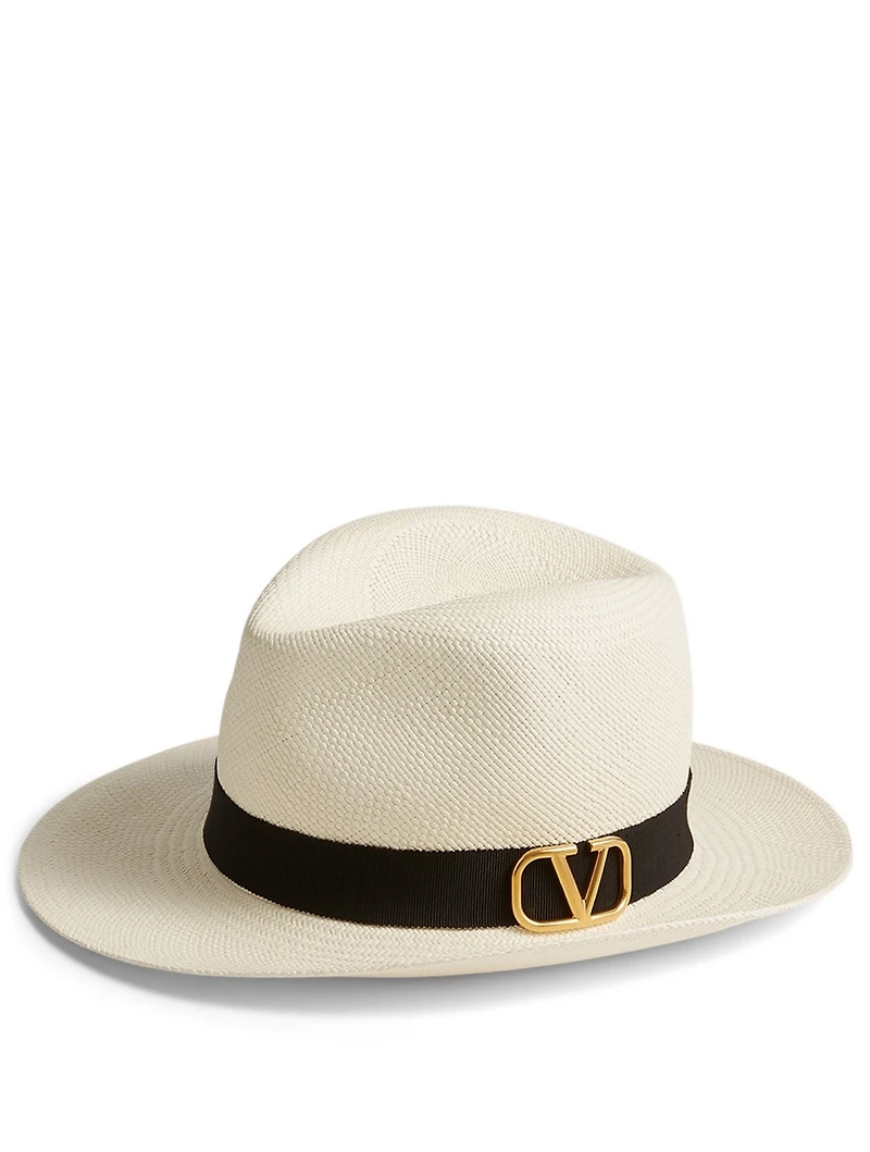 VLOGO Straw Fedora