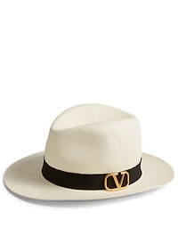 VLOGO Straw Fedora