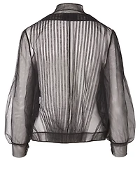 Pleated Tulle Blouse