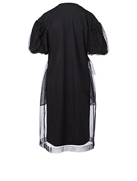Puffed-Sleeve T-Shirt Dress