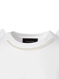 T-Shirt With Tulle Trim