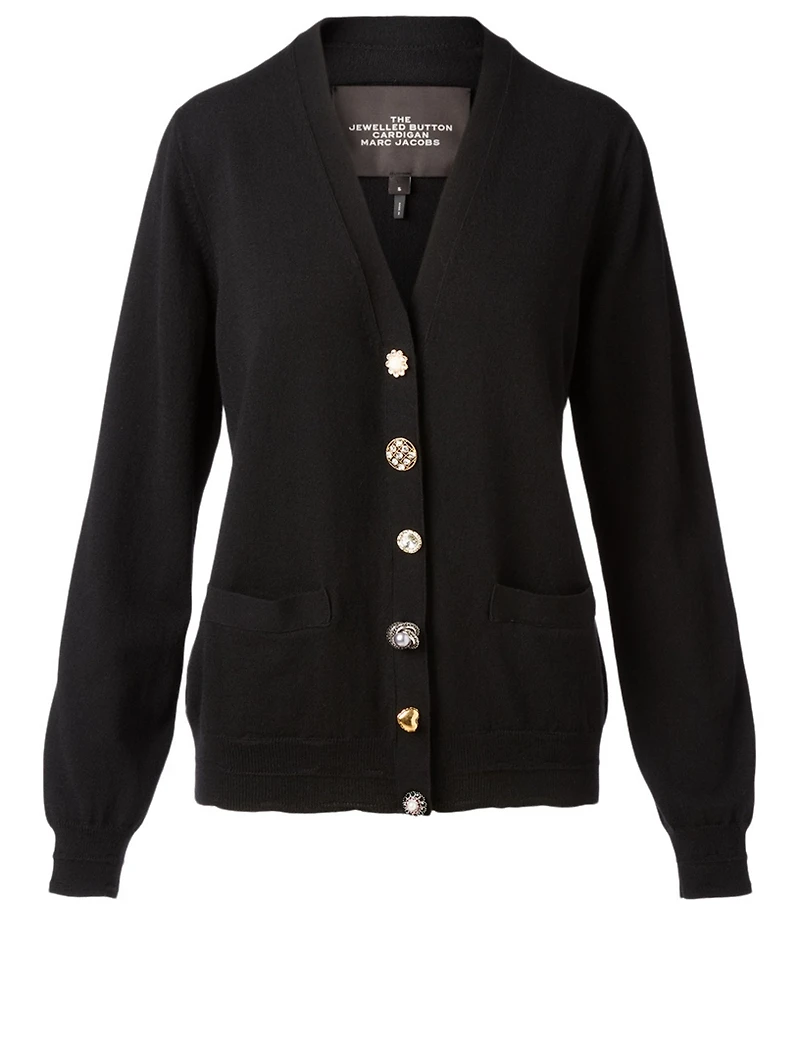 Wool And Cashmere Jewel Cardigan