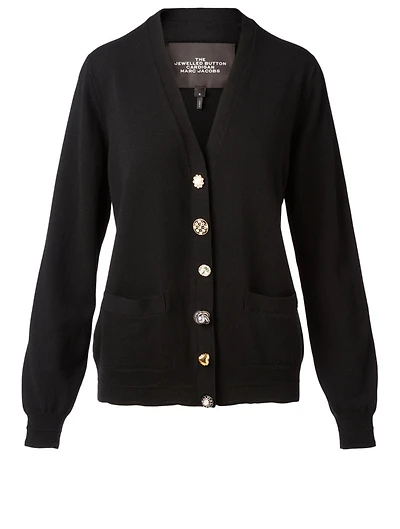 Wool And Cashmere Jewel Cardigan