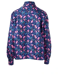 Silk Shirt Floral Print