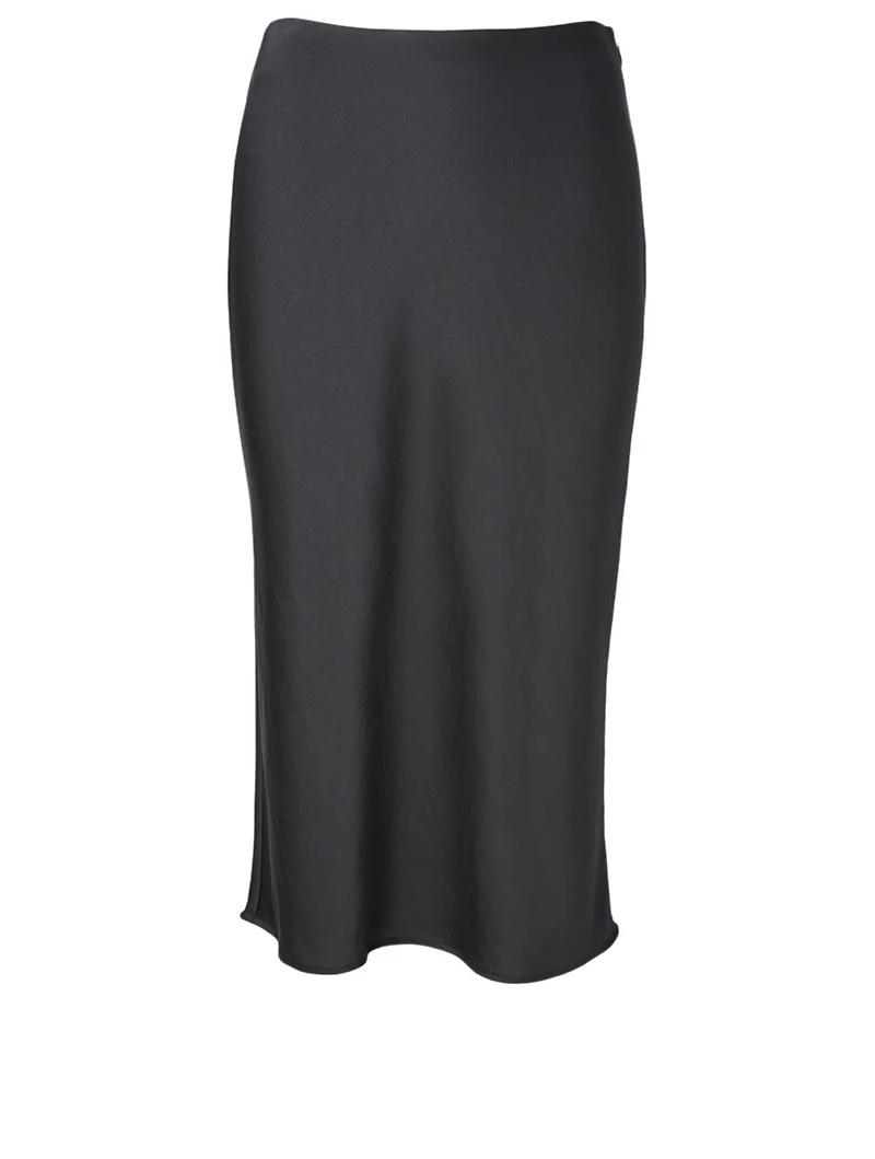 Satin Midi Skirt