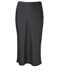 Satin Midi Skirt