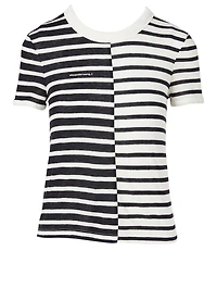 Boy T-Shirt Contrast Stripe Print