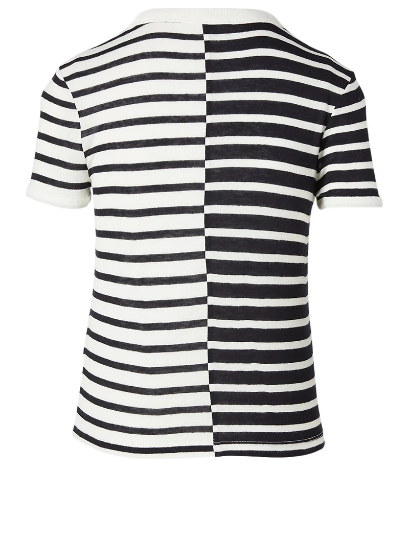 Boy T-Shirt Contrast Stripe Print