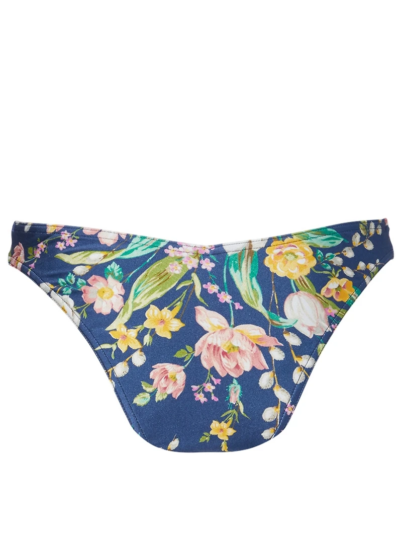 Zinnia Floral Flexi Swim Bottoms Print