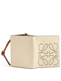Brand Leather Compact Zip Wallet
