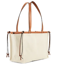 Small Cushion Leather Tote Bag