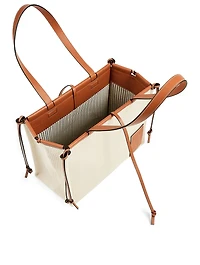 Small Cushion Leather Tote Bag