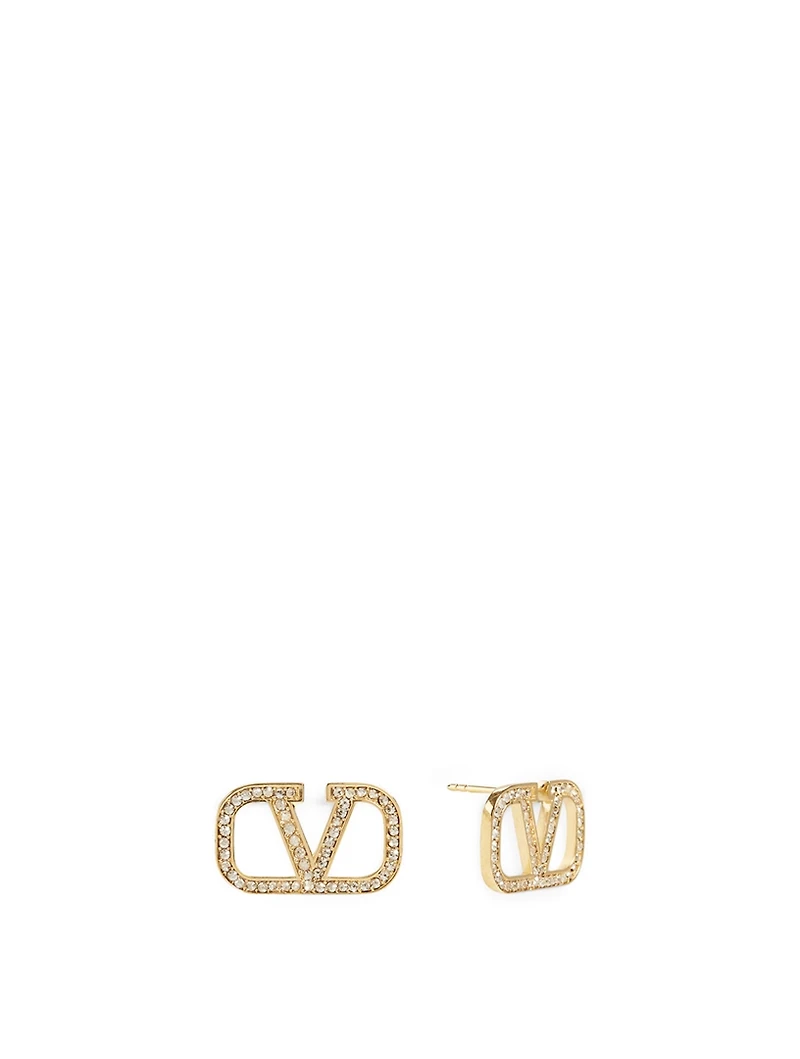 VLOGO Earrings With Crystals