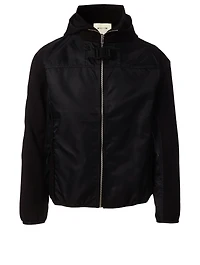 Nylon Zip Hoodie