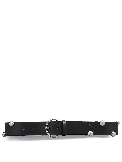 Goby Studded Leather Belt