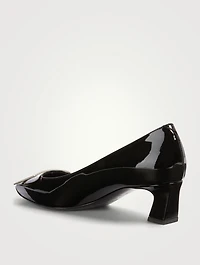 Belle Vivier Trompette 45 Patent Leather Pumps