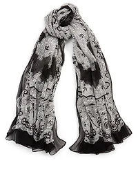 Gerbera Silk Scarf