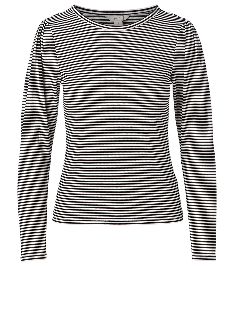 Trula Long-Sleeve Top Striped Print