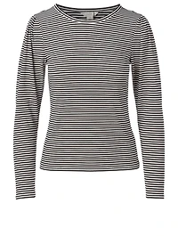 Trula Long-Sleeve Top Striped Print