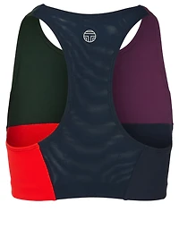 Blocked Mesh Back Sports Bra