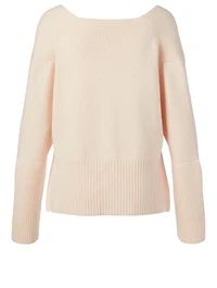 High-Low V-Neck Sweater