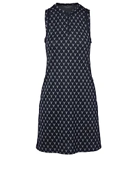 Net-T Sleeveless Track A-Line Dress