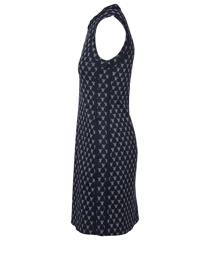 Net-T Sleeveless Track A-Line Dress