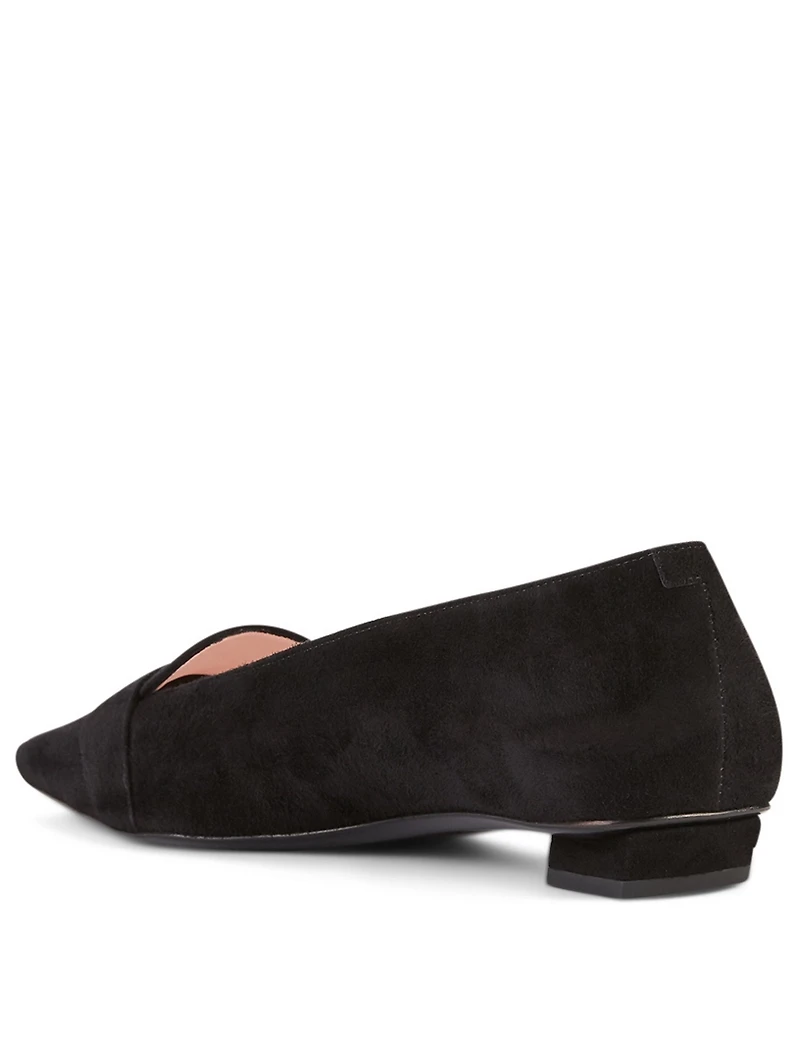 Belle Vivier 25 Suede Loafers With RV Mini Buckle