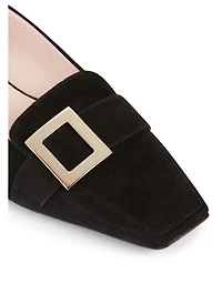 Belle Vivier 25 Suede Loafers With RV Mini Buckle