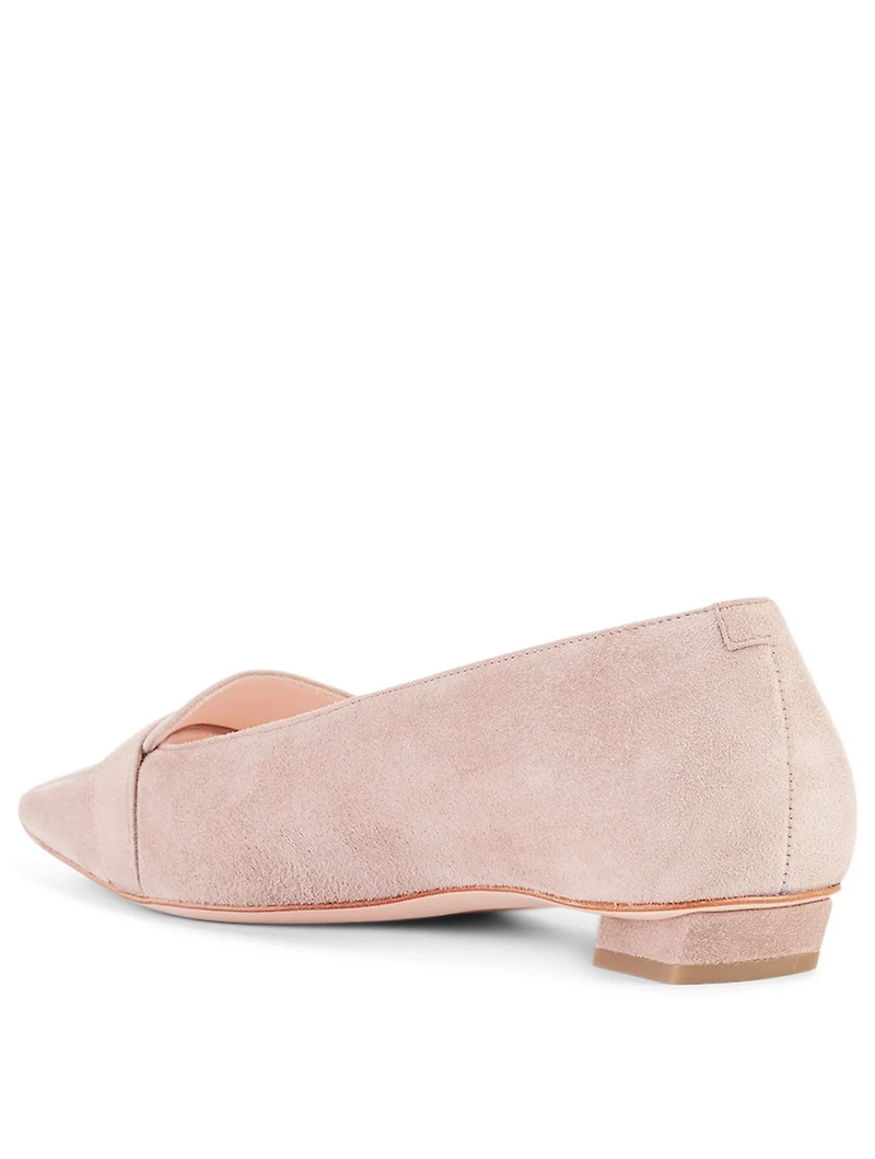 Belle Vivier 25 Suede Loafers With RV Mini Buckle