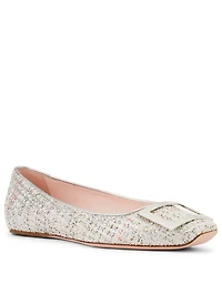 Belle Vivier Trompette 05 Tweed Ballet Flats