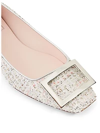 Belle Vivier Trompette 05 Tweed Ballet Flats