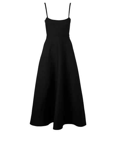 Wool And Silk Midi Dress