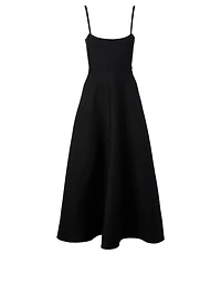 Wool And Silk Midi Dress