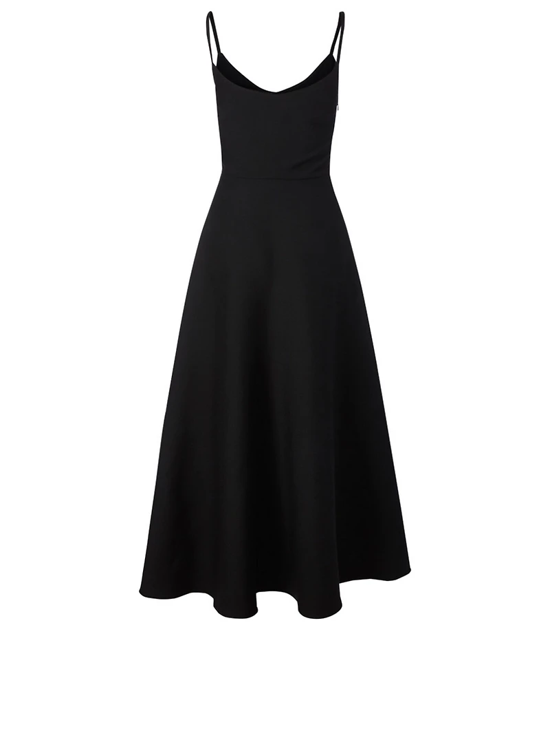 Wool And Silk Midi Dress