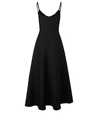 Wool And Silk Midi Dress